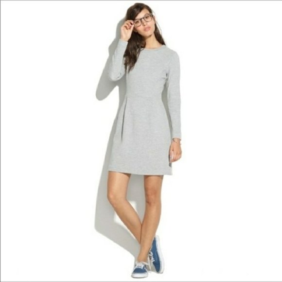 Madewell Dresses & Skirts - MADEWELL - Grey Sweatshirt Dress